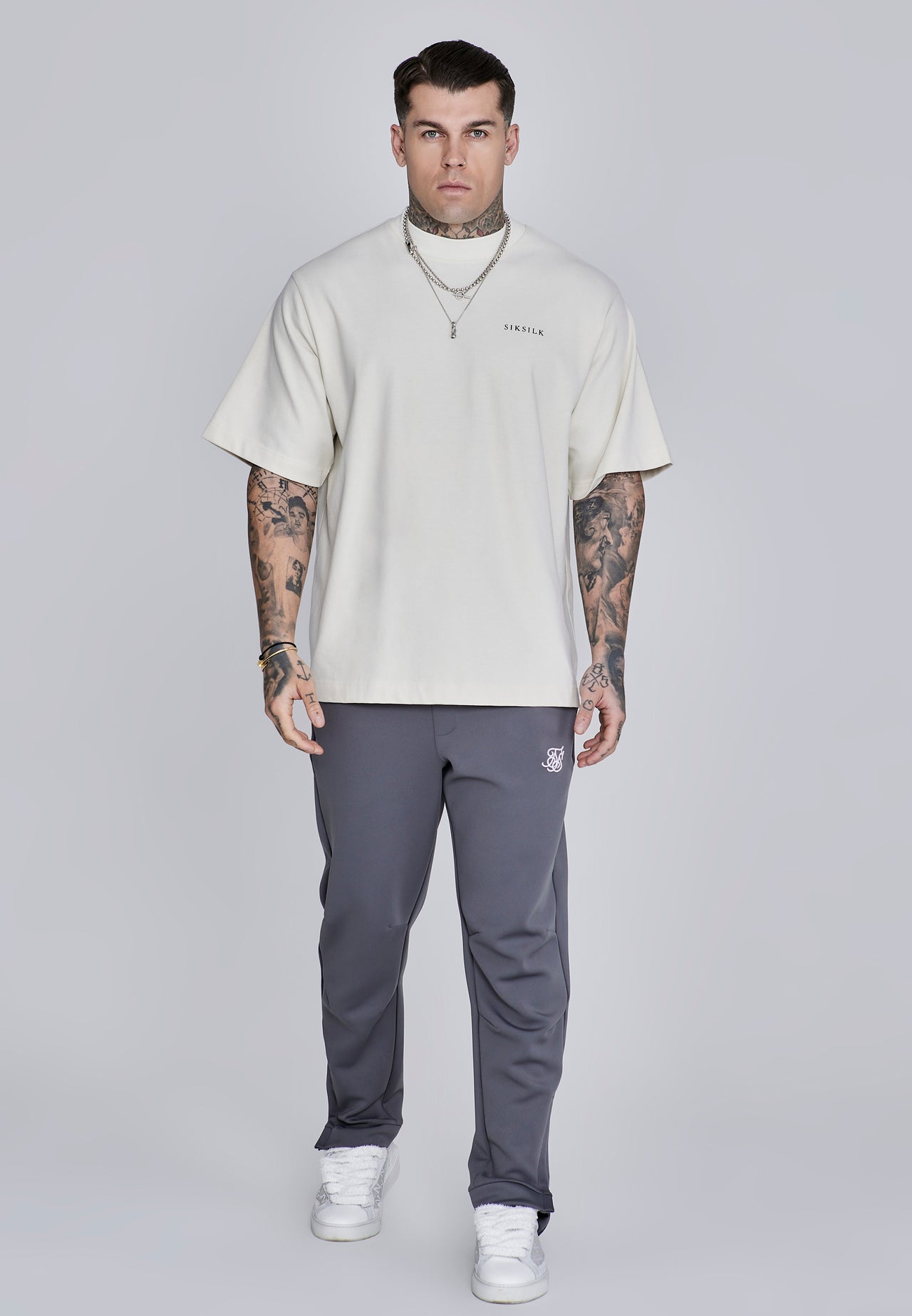 Dark Grey Essentials Poly Joggers (3)