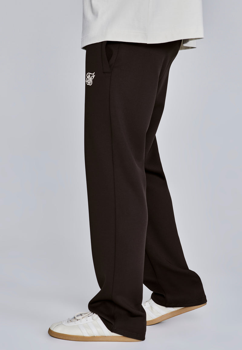 Brown Essentials Poly Track Pants (1)