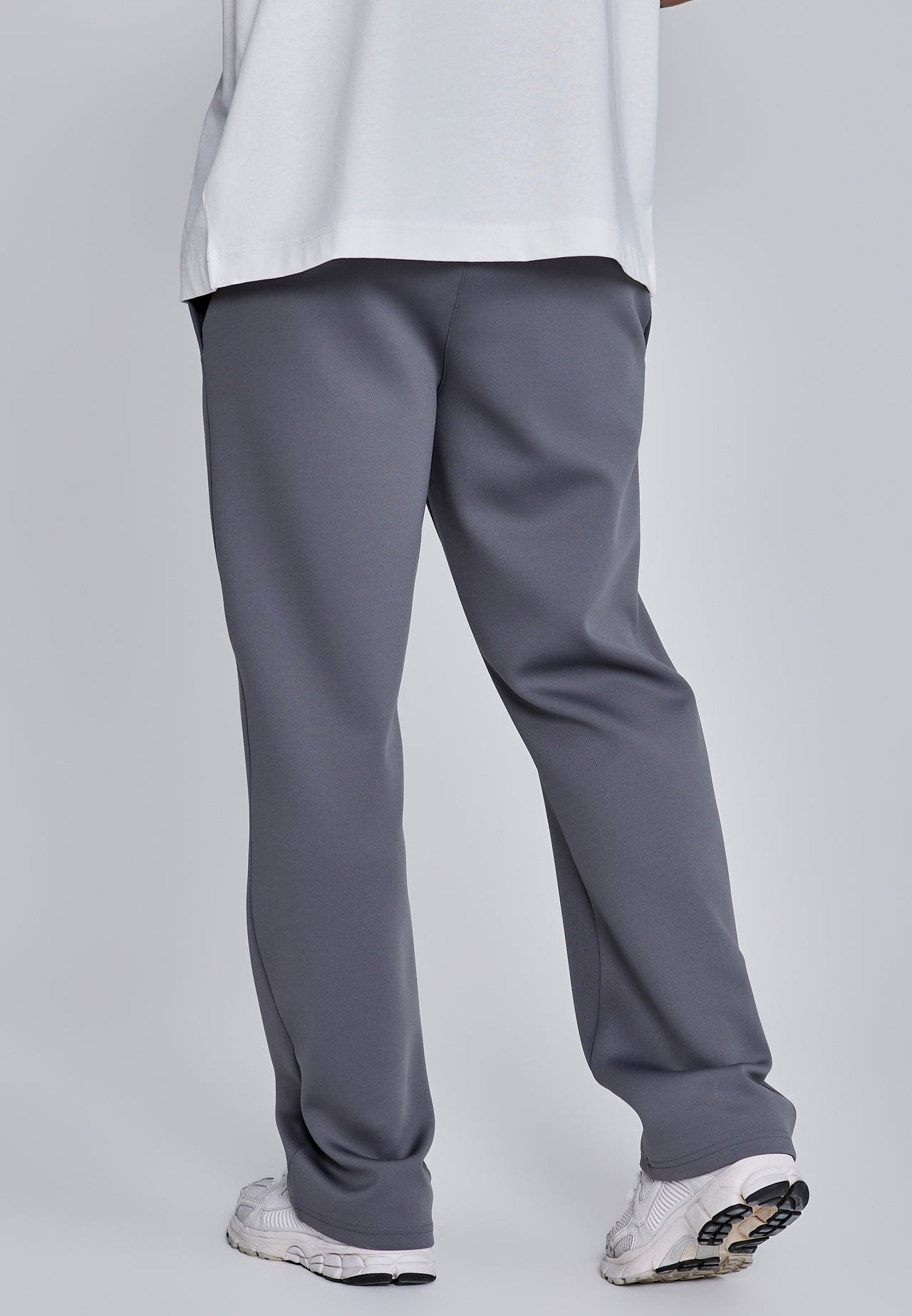 Dark Grey Essentials Poly Track Pants (2)