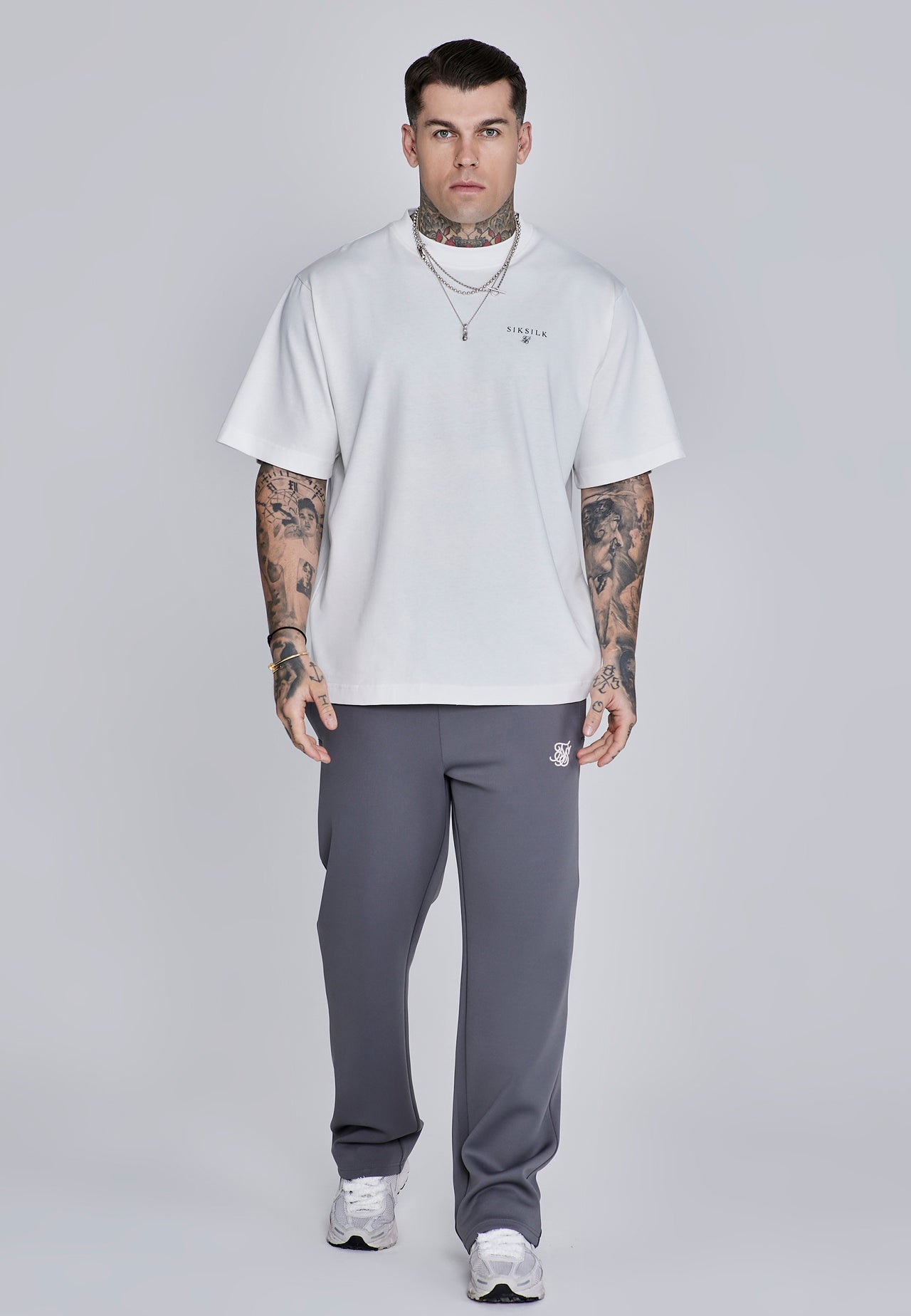 Dark Grey Essentials Poly Track Pants (3)