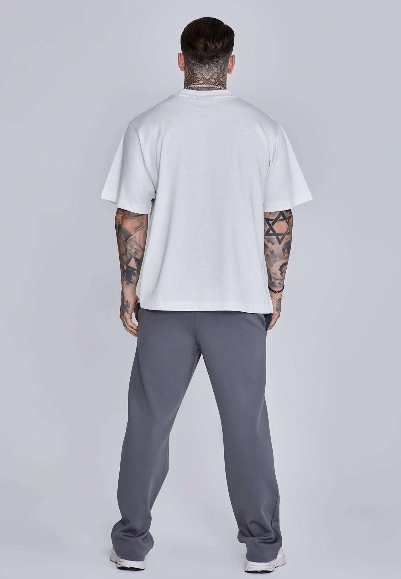 Dark Grey Essentials Poly Track Pants (4)