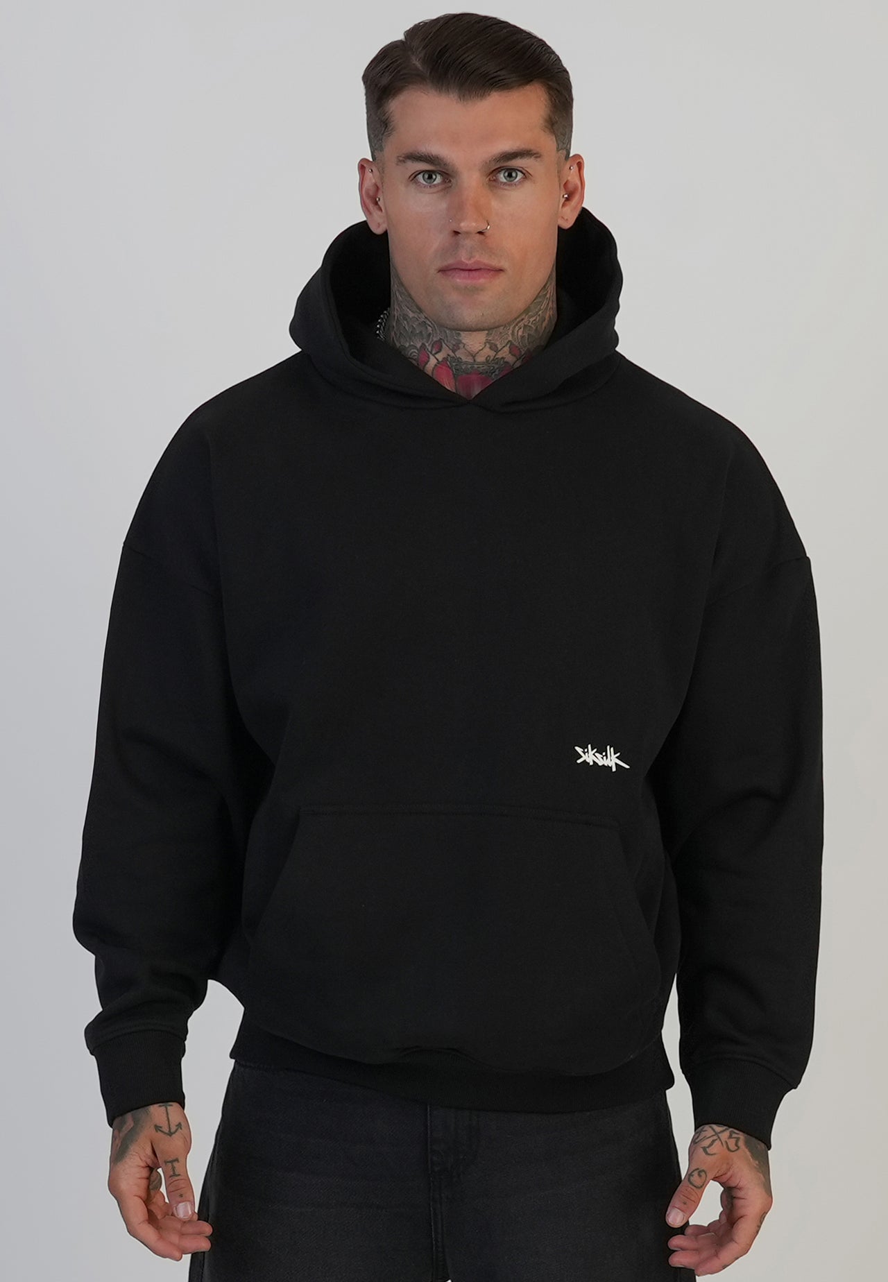 Black Graphic Hoodie