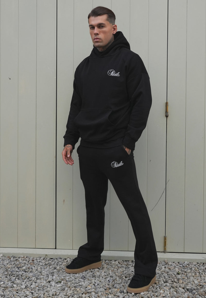 Black Hoodie and Joggers Set