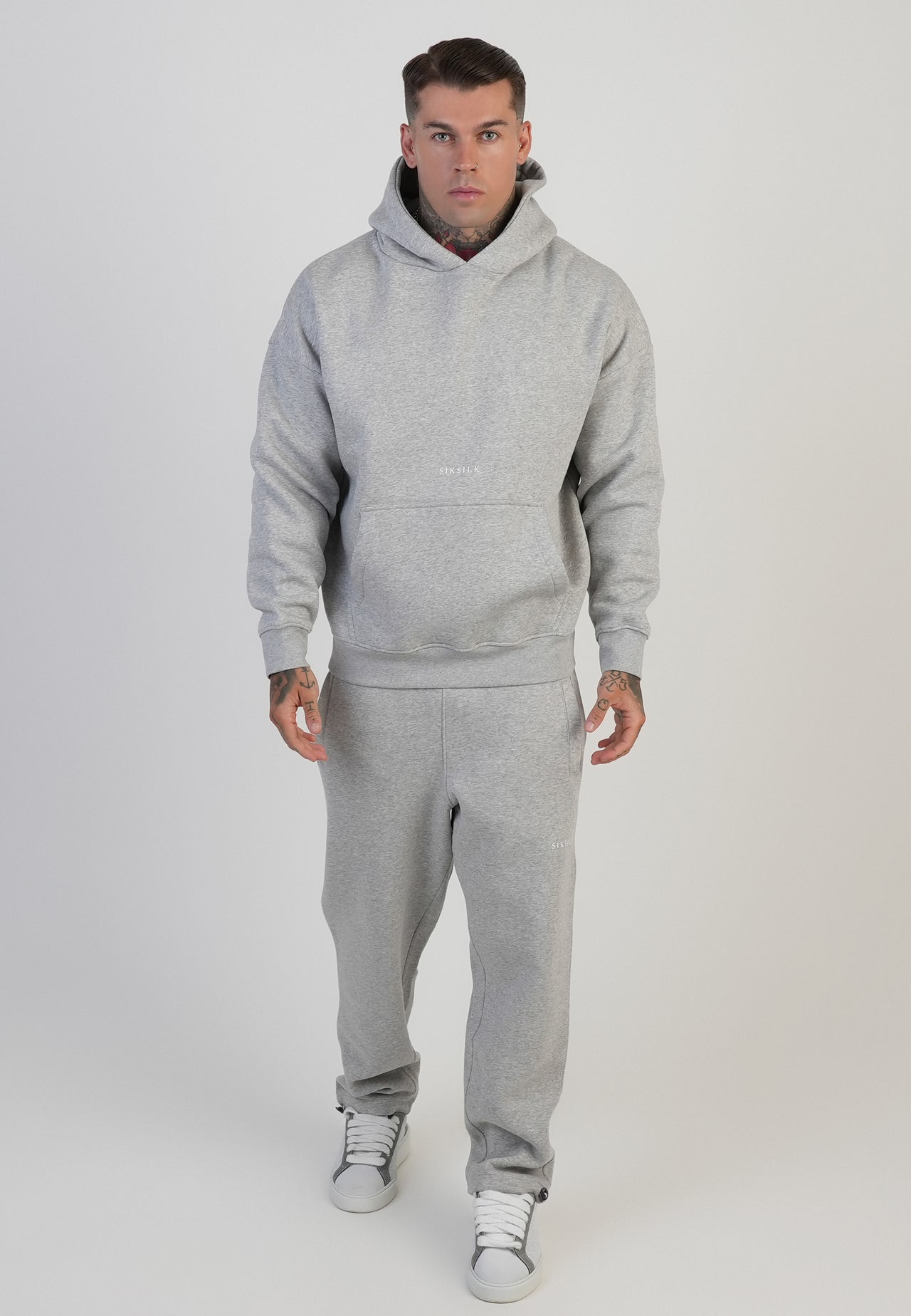 Grey Marl Track Pants (3)