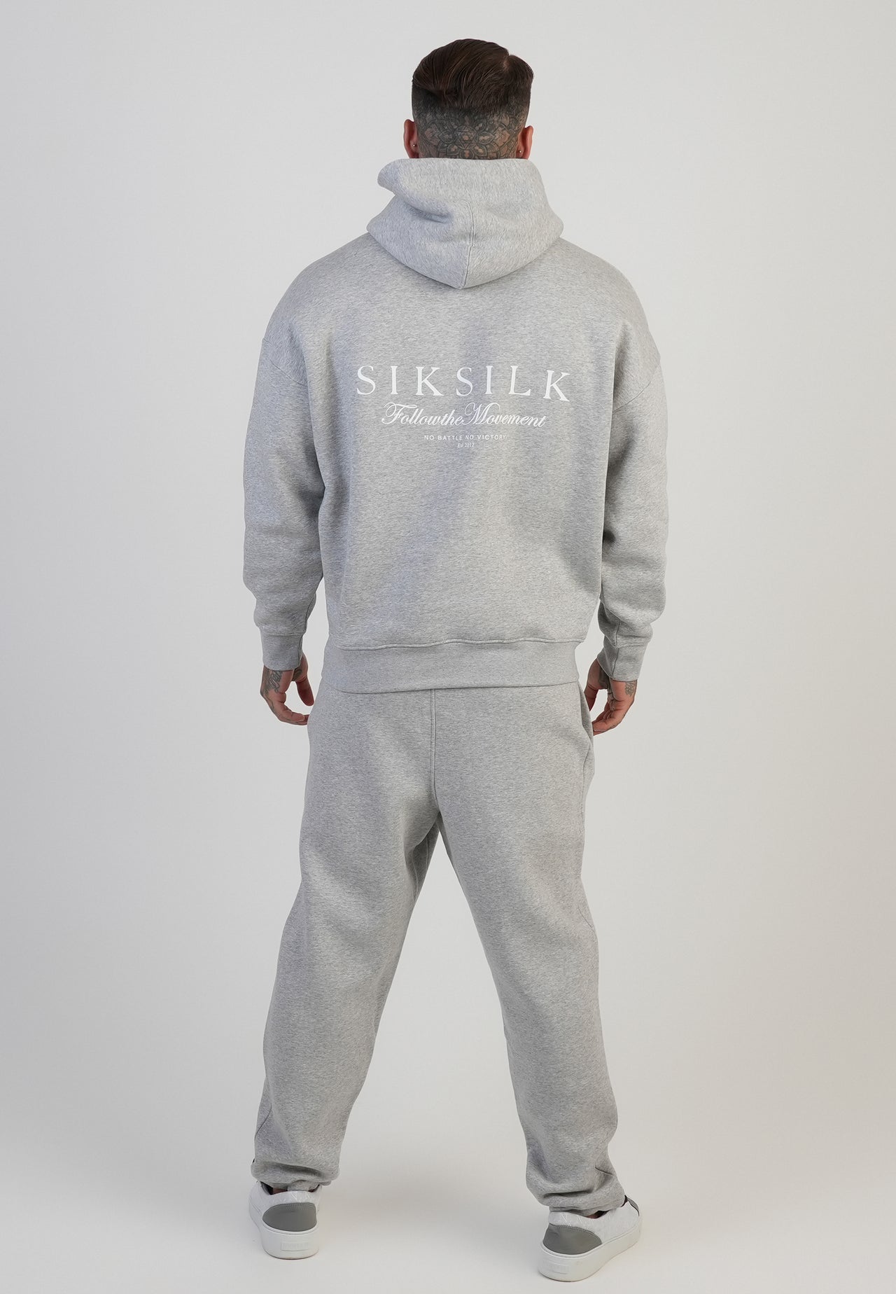 Grey Marl Track Pants (4)