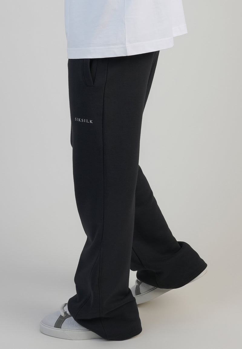 Black Flare Track Pants (1)