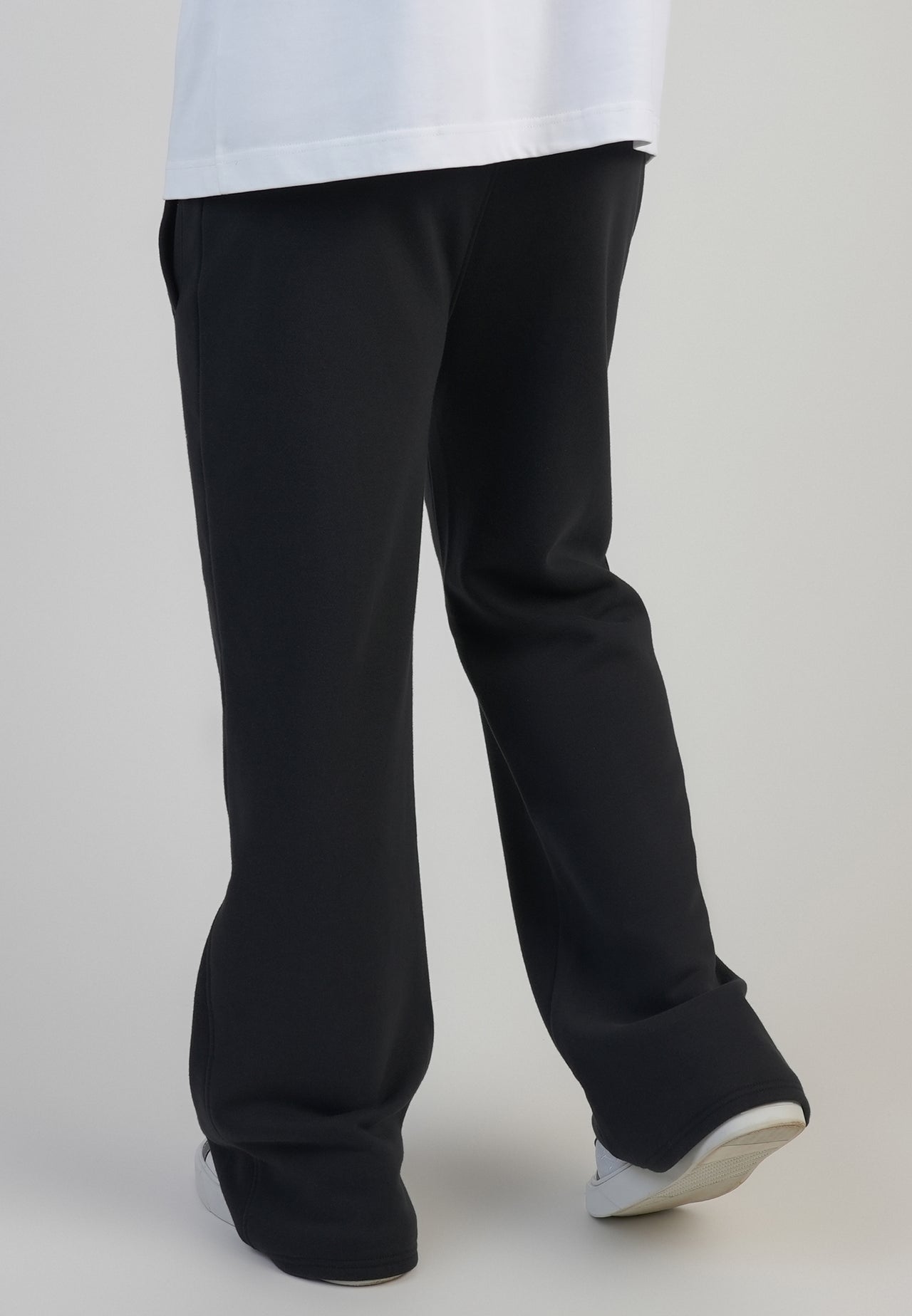 Black Flare Track Pants (2)