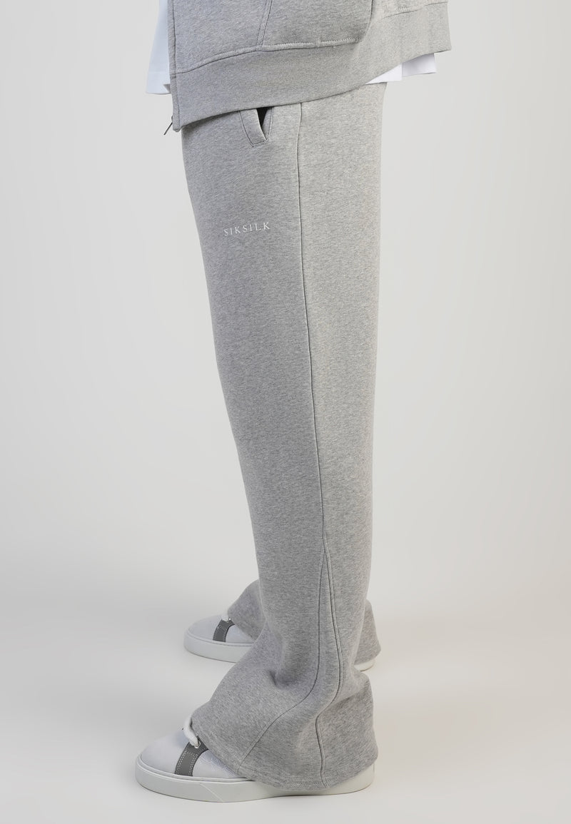 Grey Marl Flare Track Pants (1)