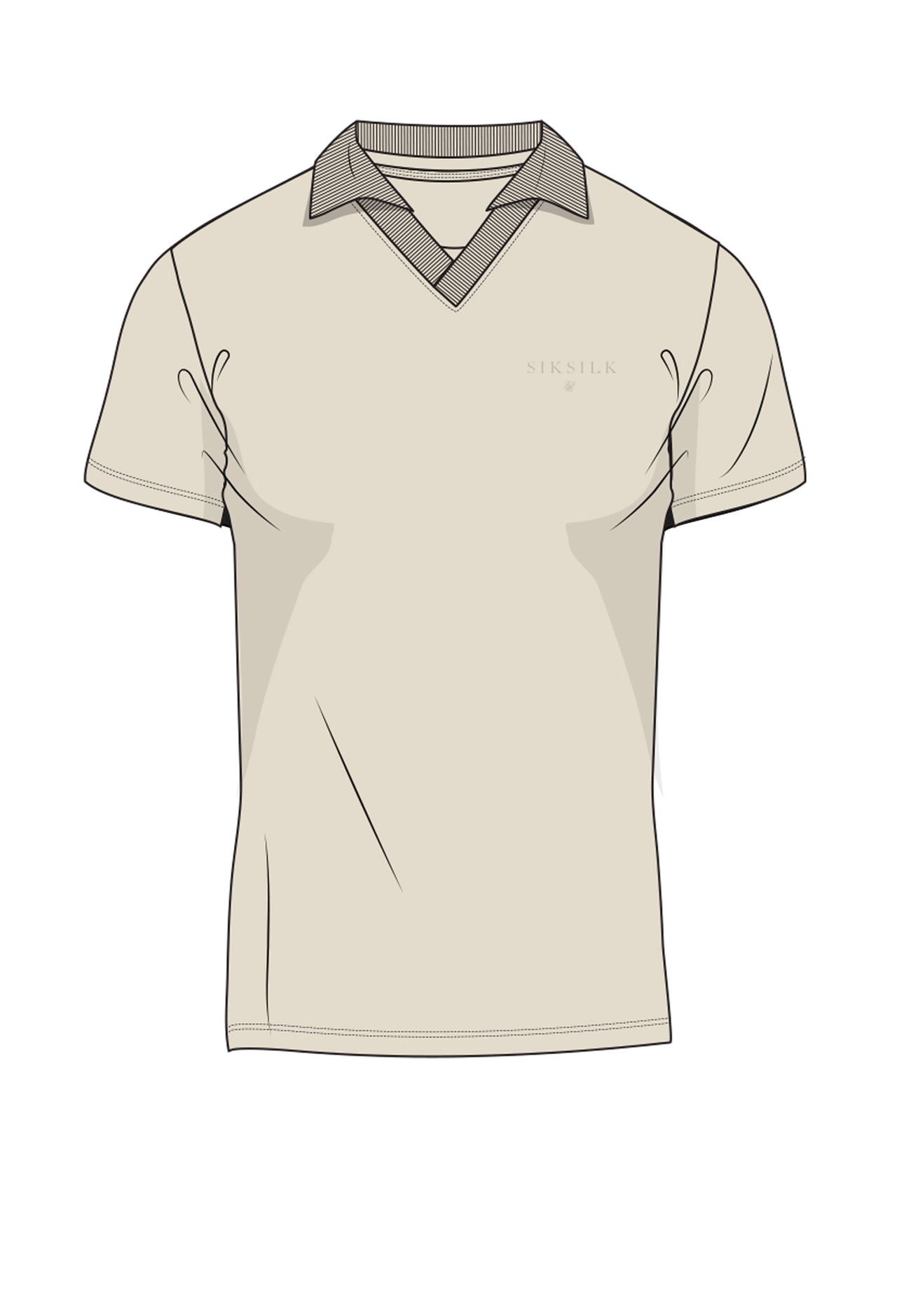 Ecru Revere Polo T-Shirt