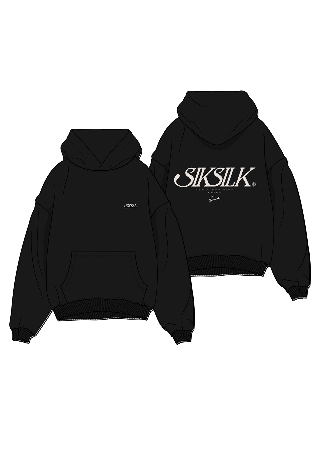 Black Graphic Hoodie