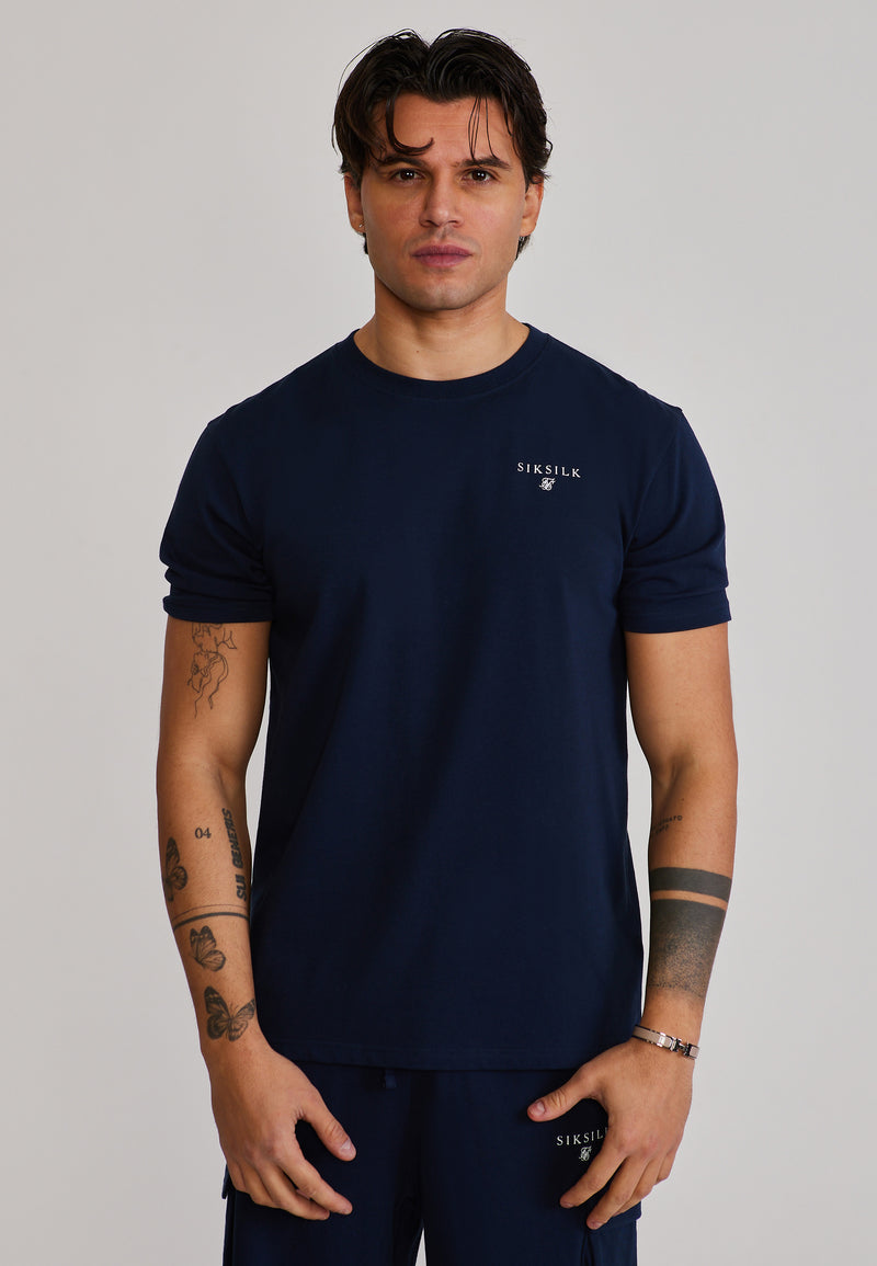 Navy T-Shirt and Shorts Set (1)