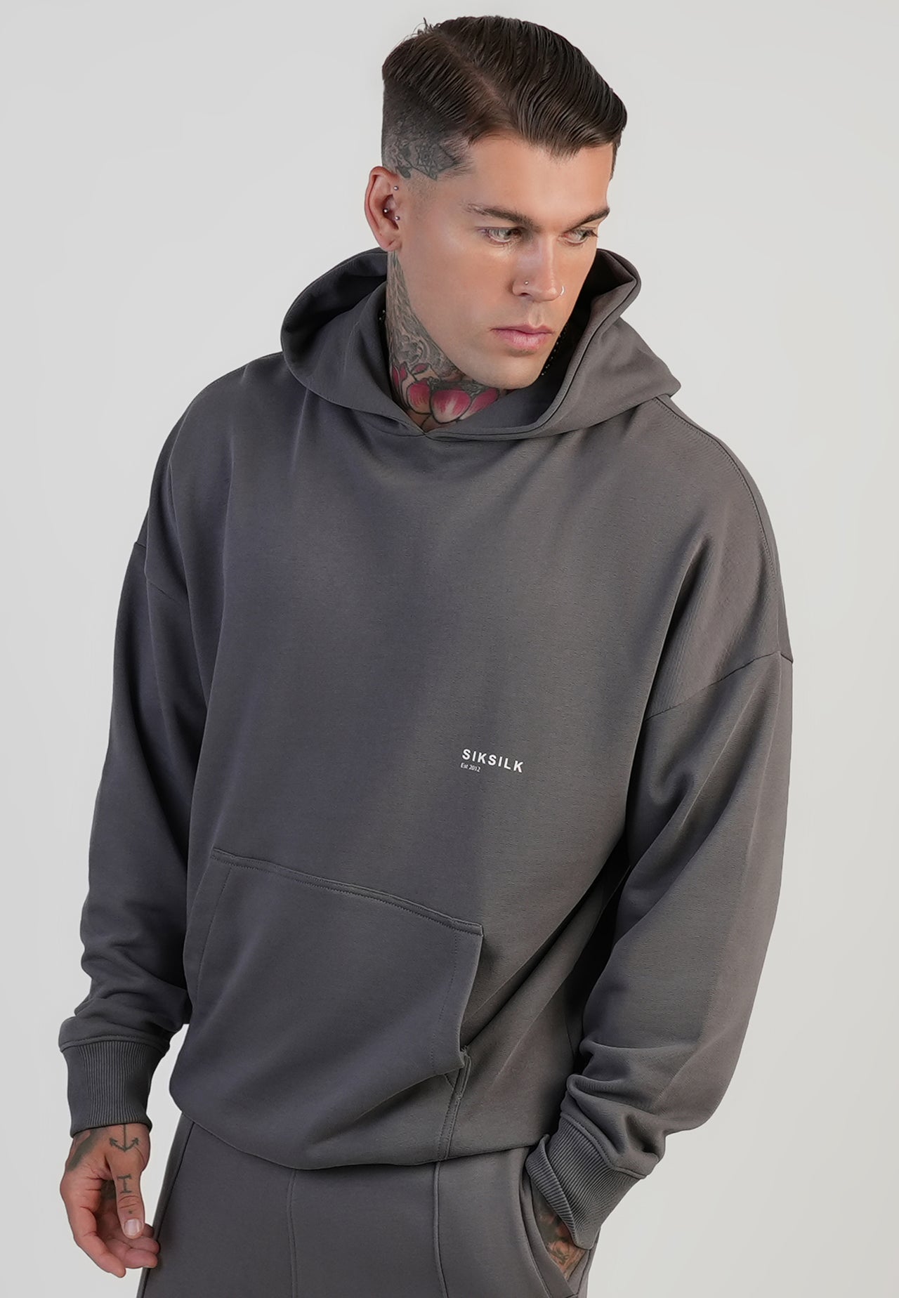 Grey Graphic Hoodie