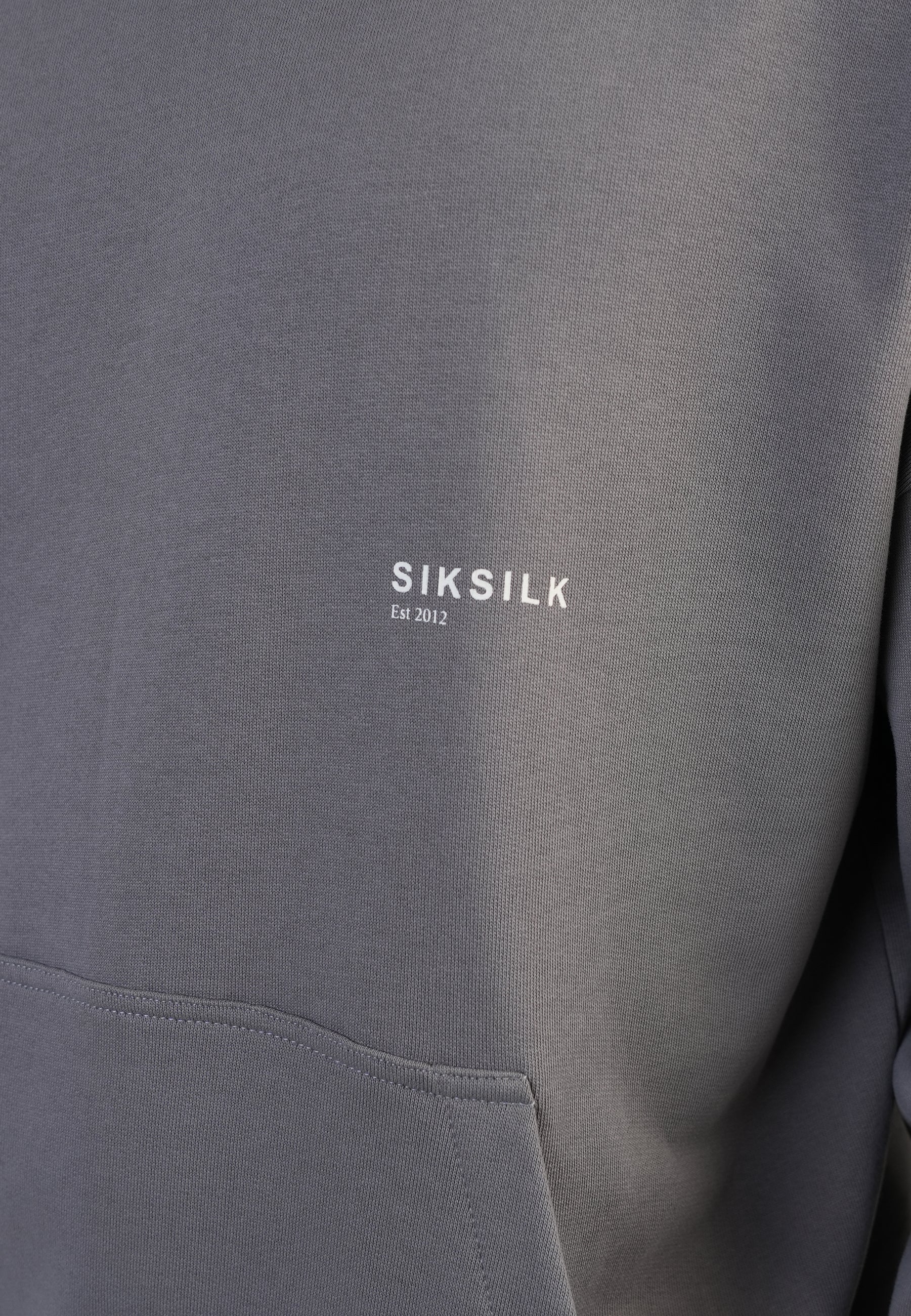 SikSilk Mens Grey Graphic Hoodie | SikSilk US