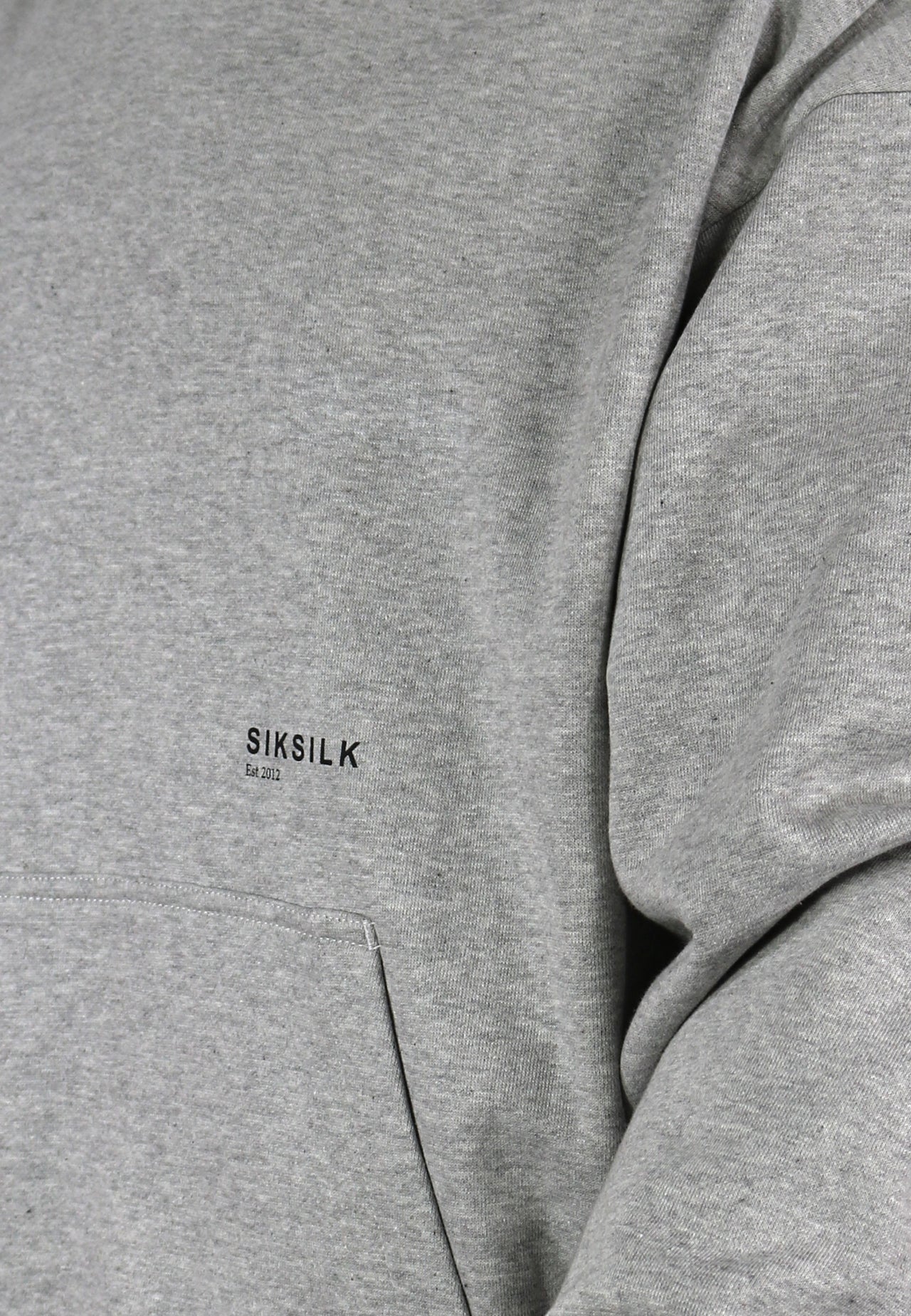 Grey Marl Graphic Hoodie (1)