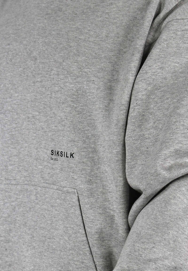 Grey Marl Graphic Hoodie (1)