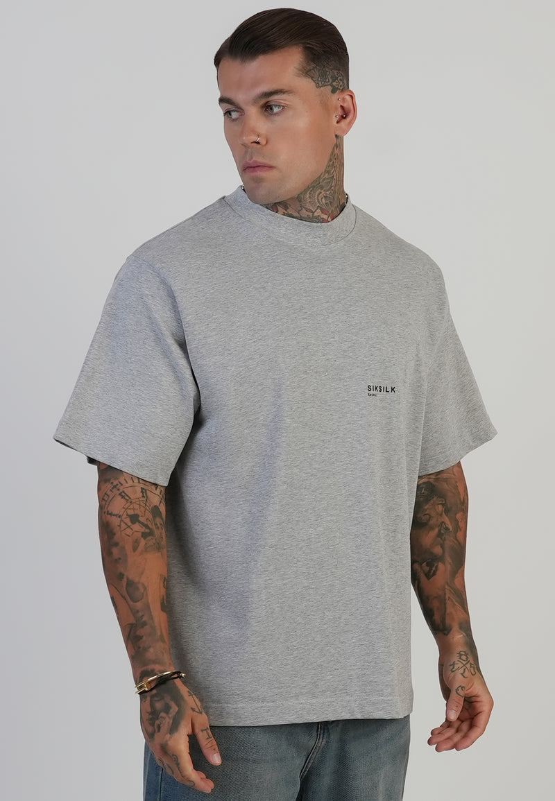 Grey Marl Graphic T-Shirt