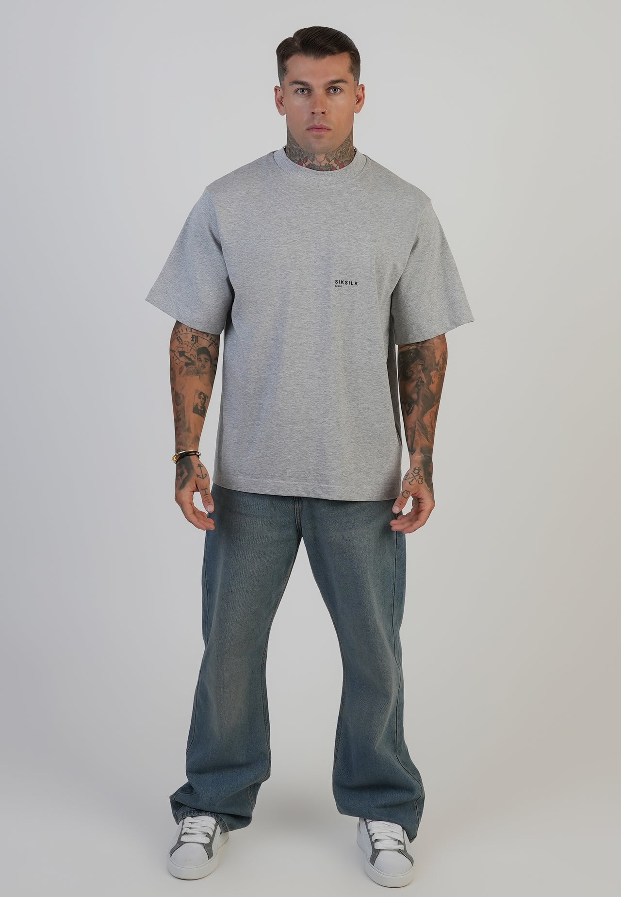 Grey Marl Graphic T-Shirt (2)