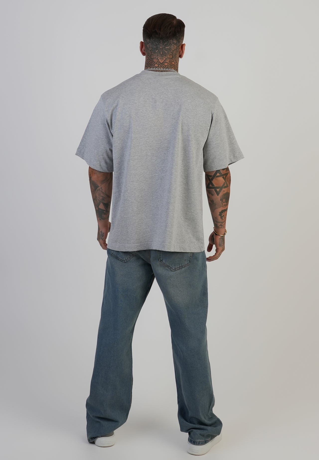 Grey Marl Graphic T-Shirt (4)