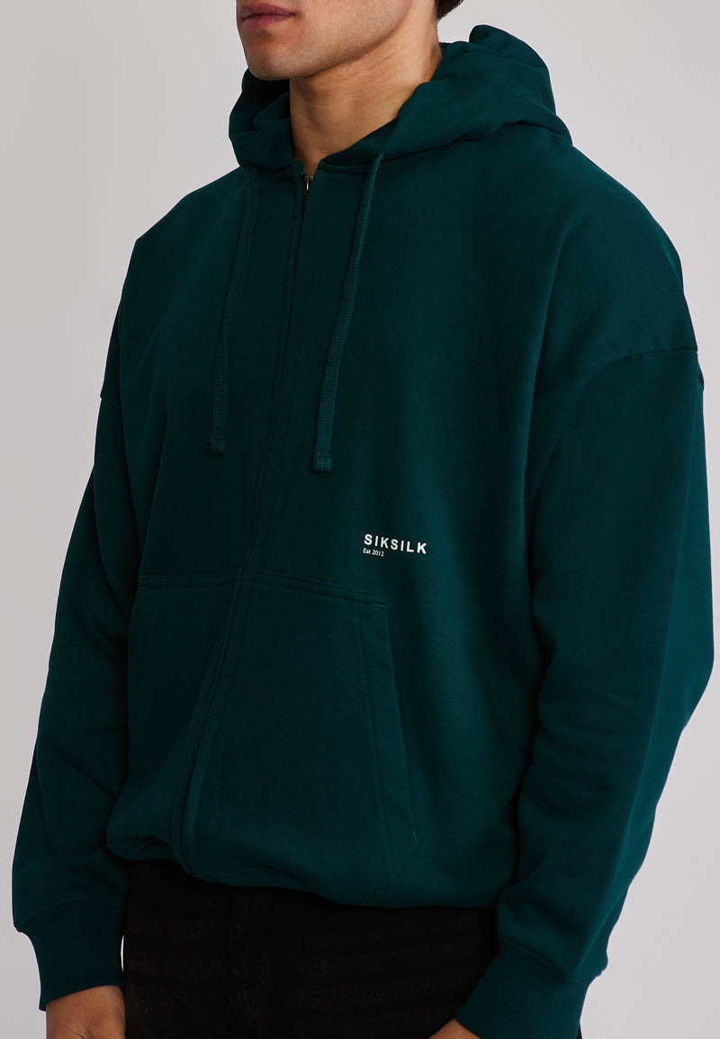 Green Graphic Full Zip Hoodie (1)