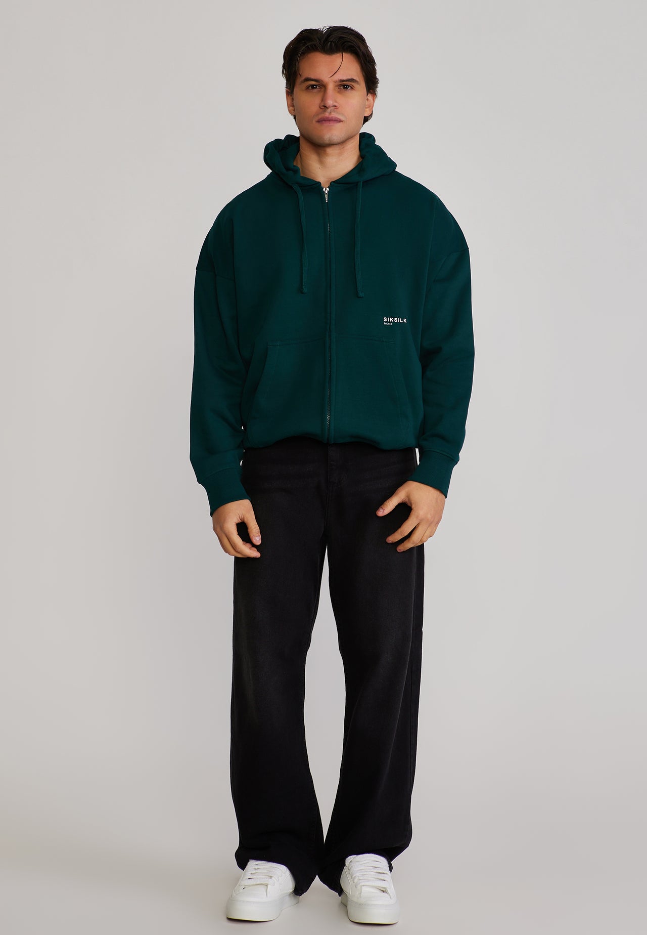 Green Graphic Full Zip Hoodie (2)