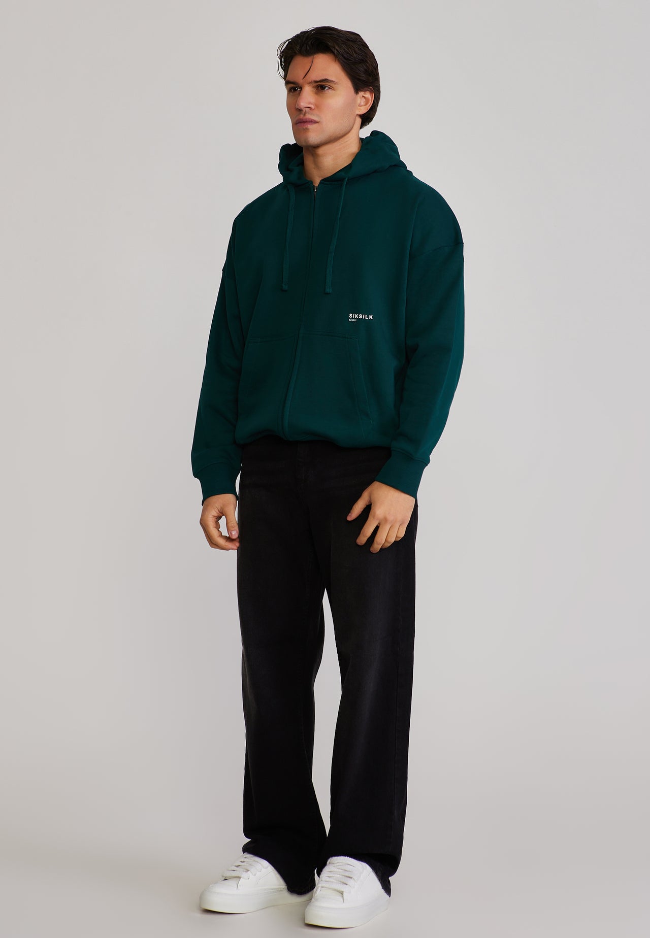 Green Graphic Full Zip Hoodie (3)