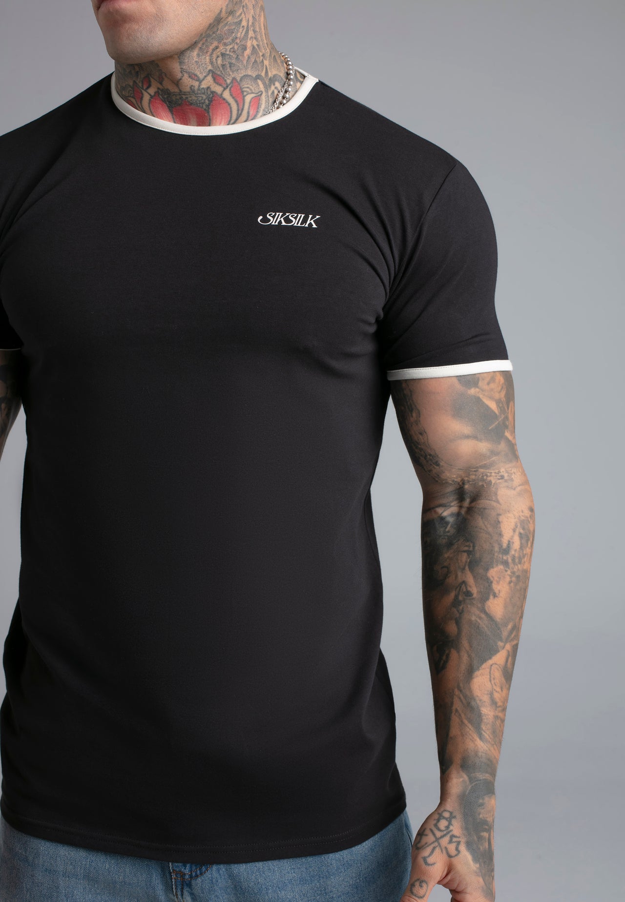 Black Ringer T-Shirt (1)