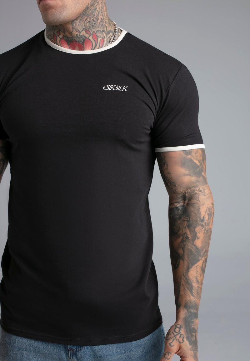 Black Ringer T-Shirt (1)