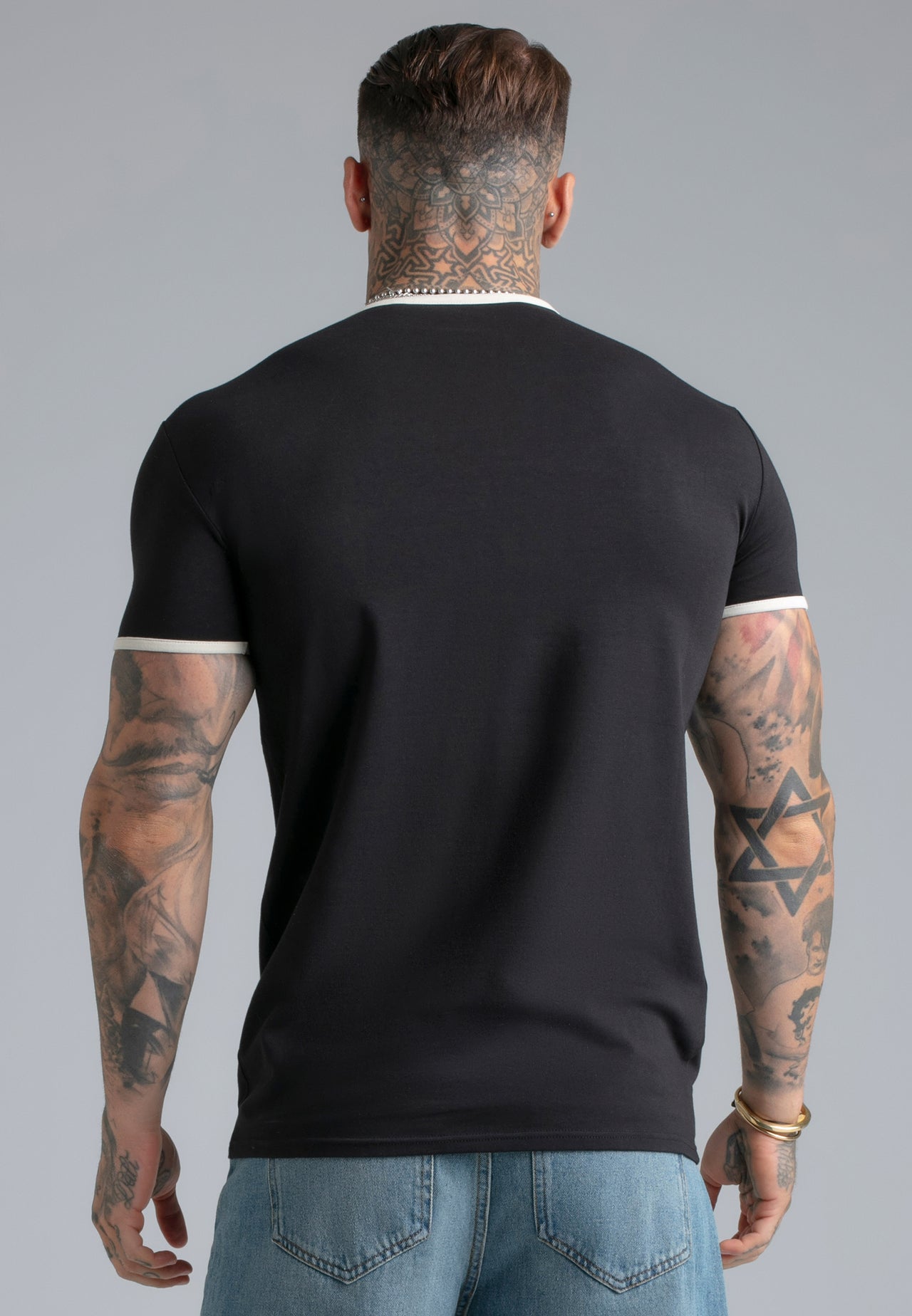 Black Ringer T-Shirt (4)