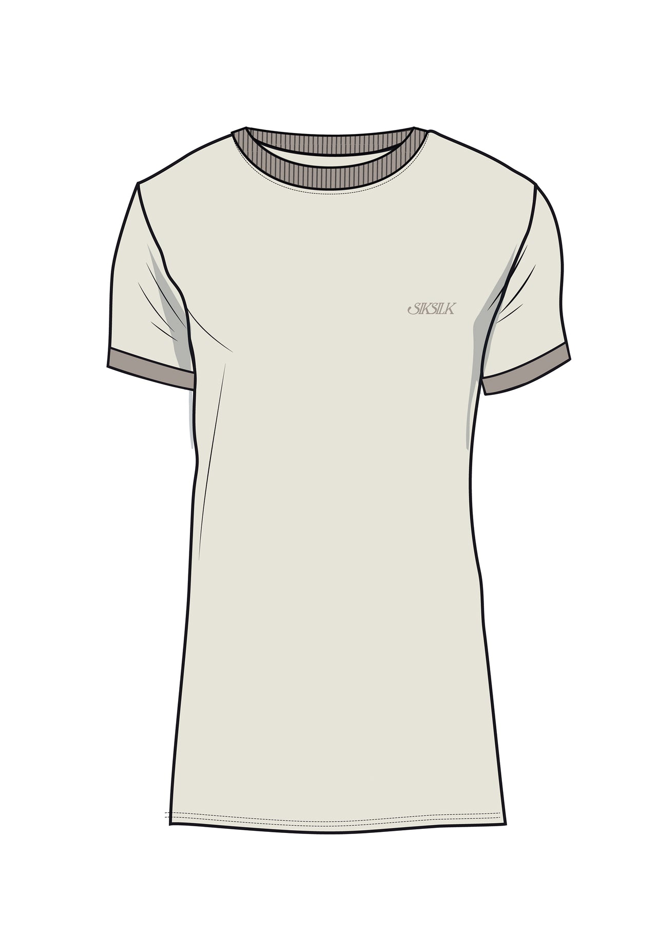 Ecru Ringer T-Shirt