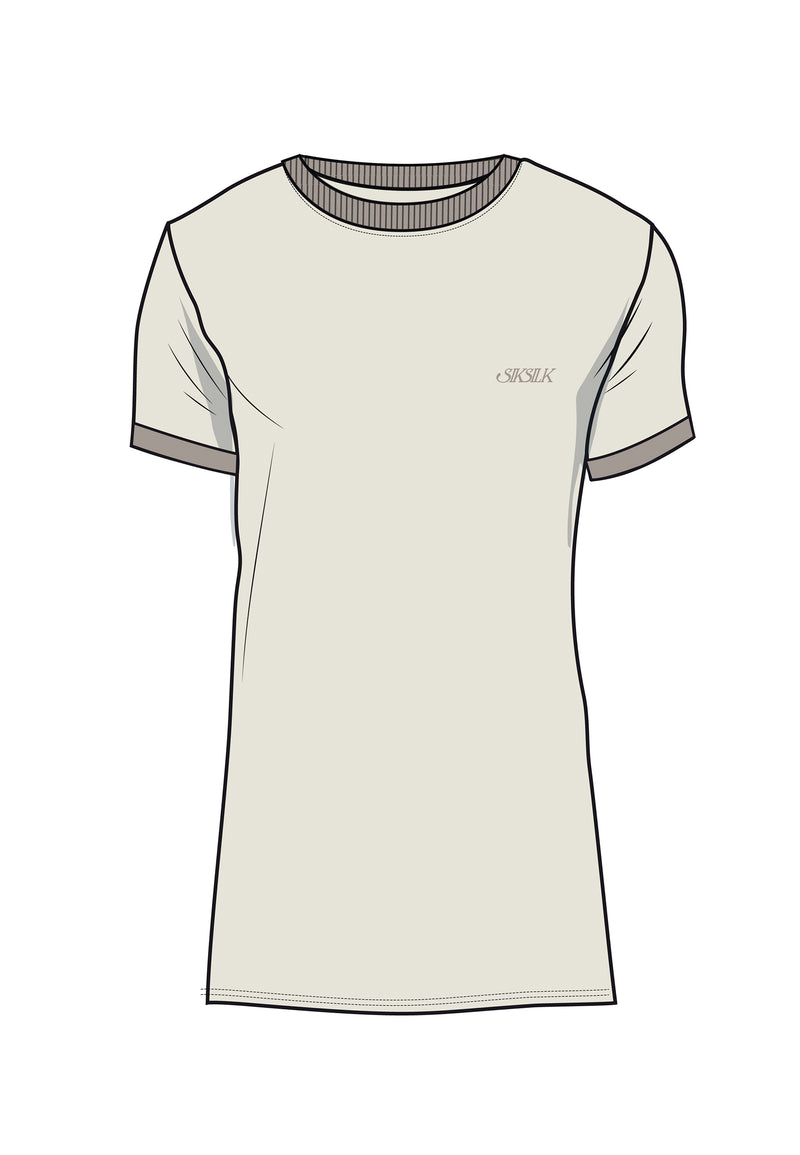 Ecru Ringer T-Shirt