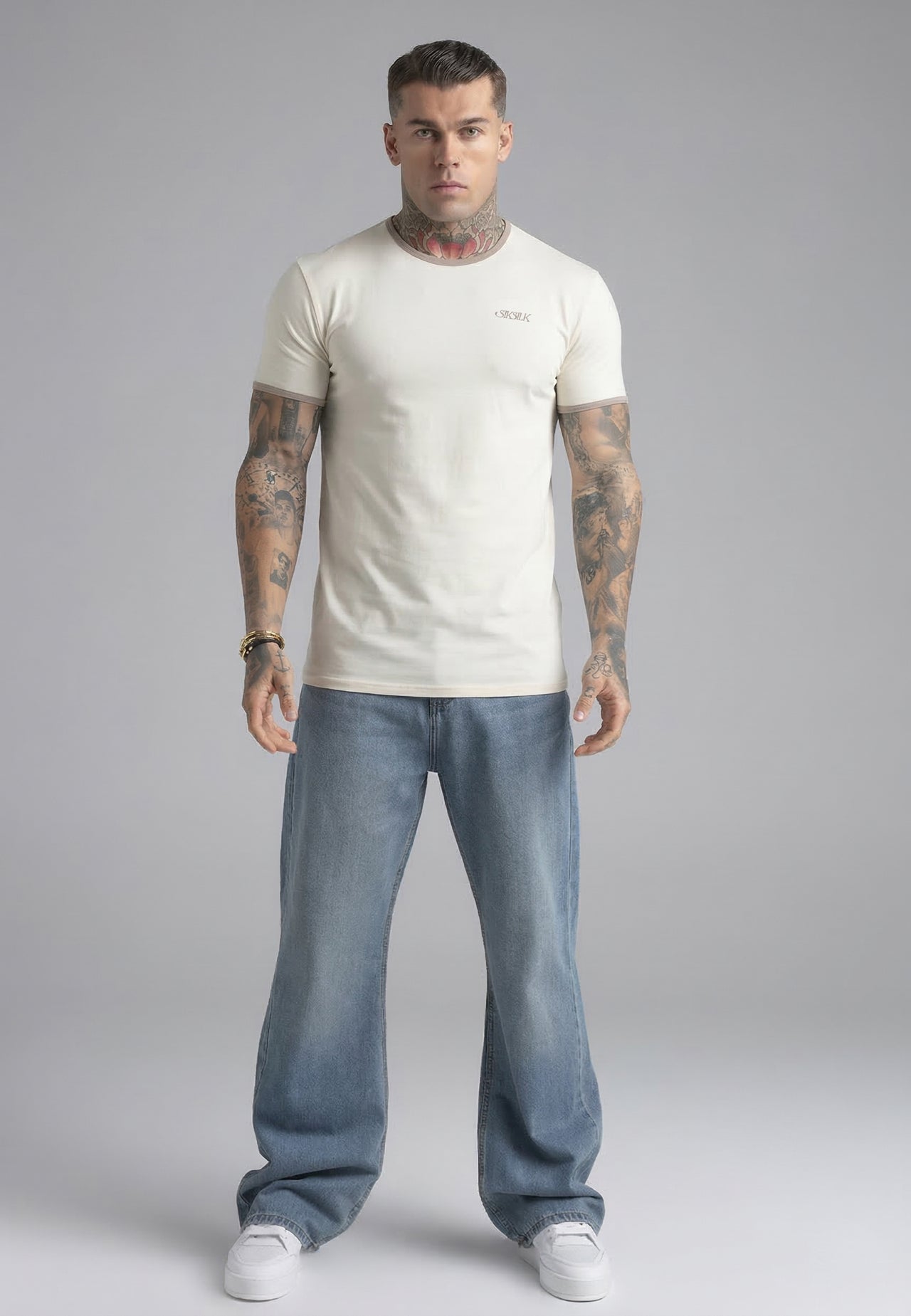 Ecru Ringer T-Shirt (2)