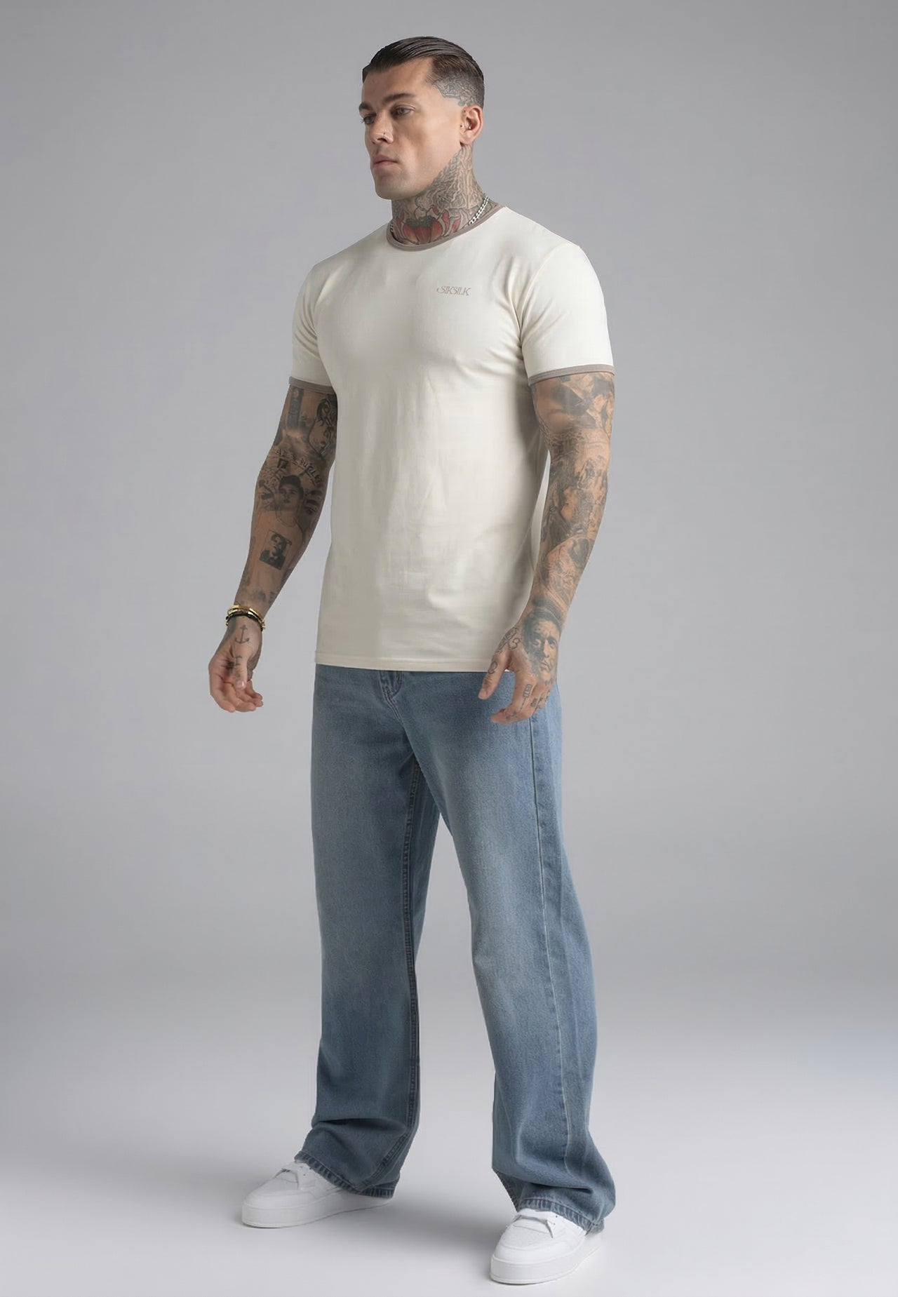 Ecru Ringer T-Shirt (3)