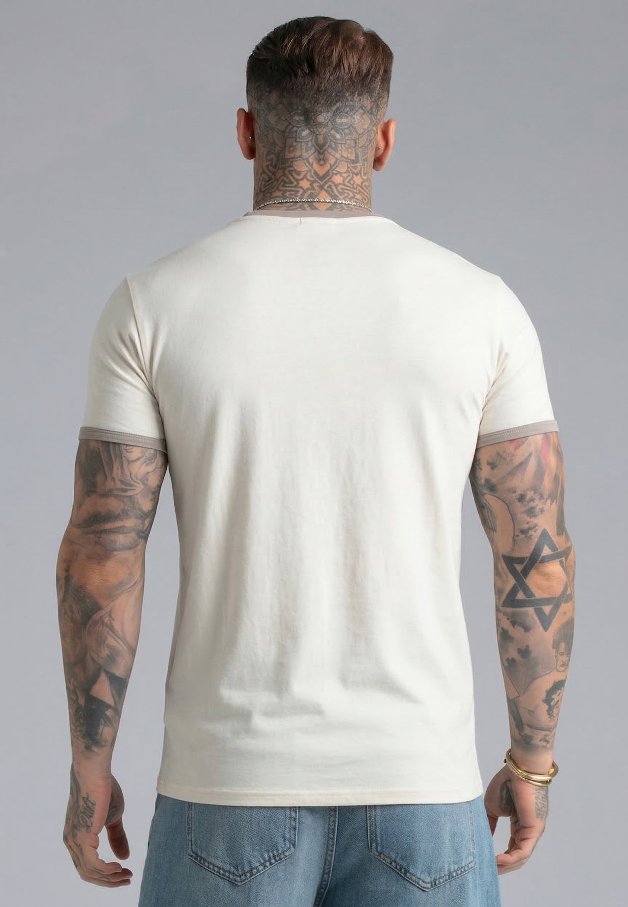 Ecru Ringer T-Shirt (4)