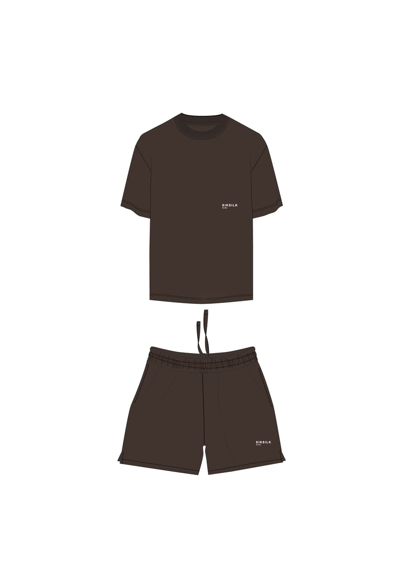 Brown T-Shirt and Shorts Set