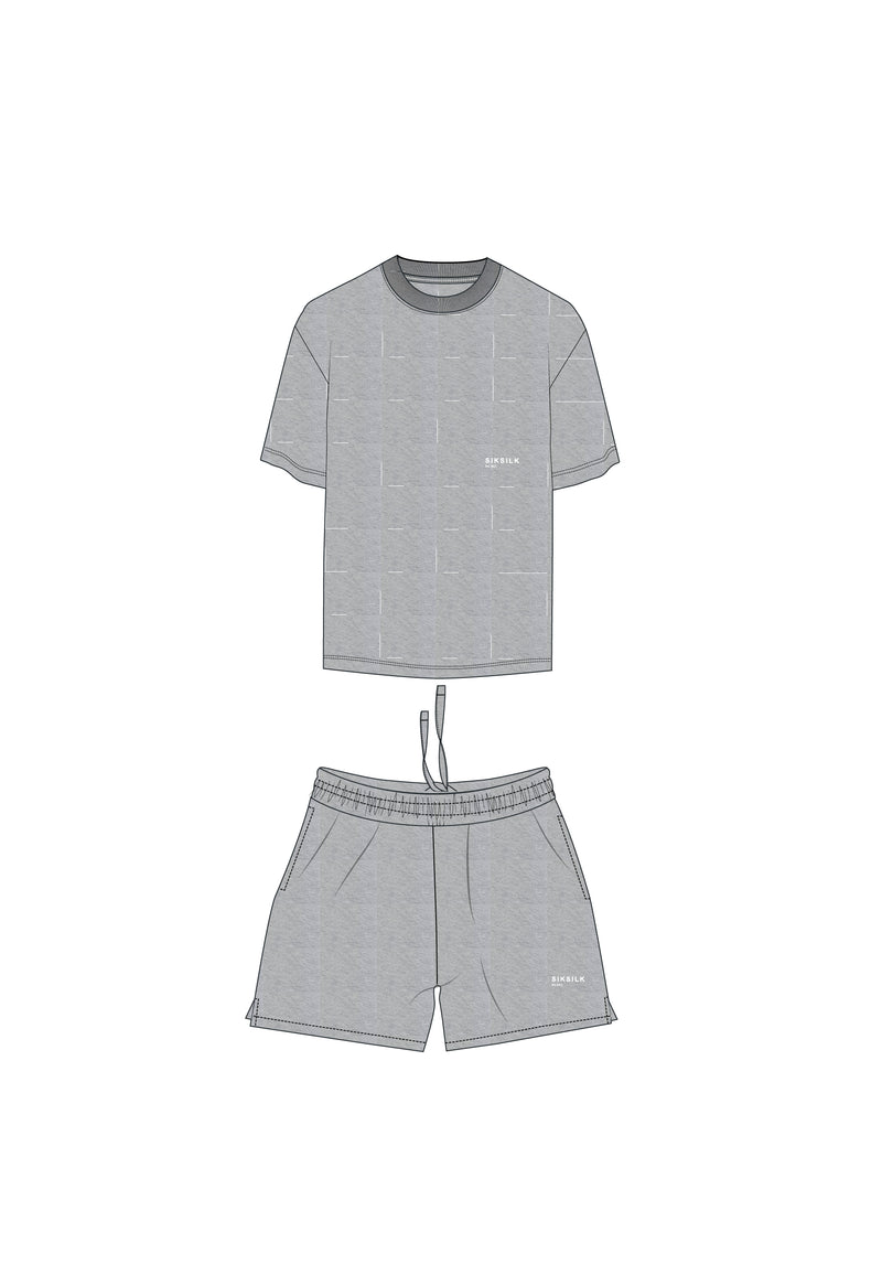 Grey Marl T-Shirt and Shorts Set