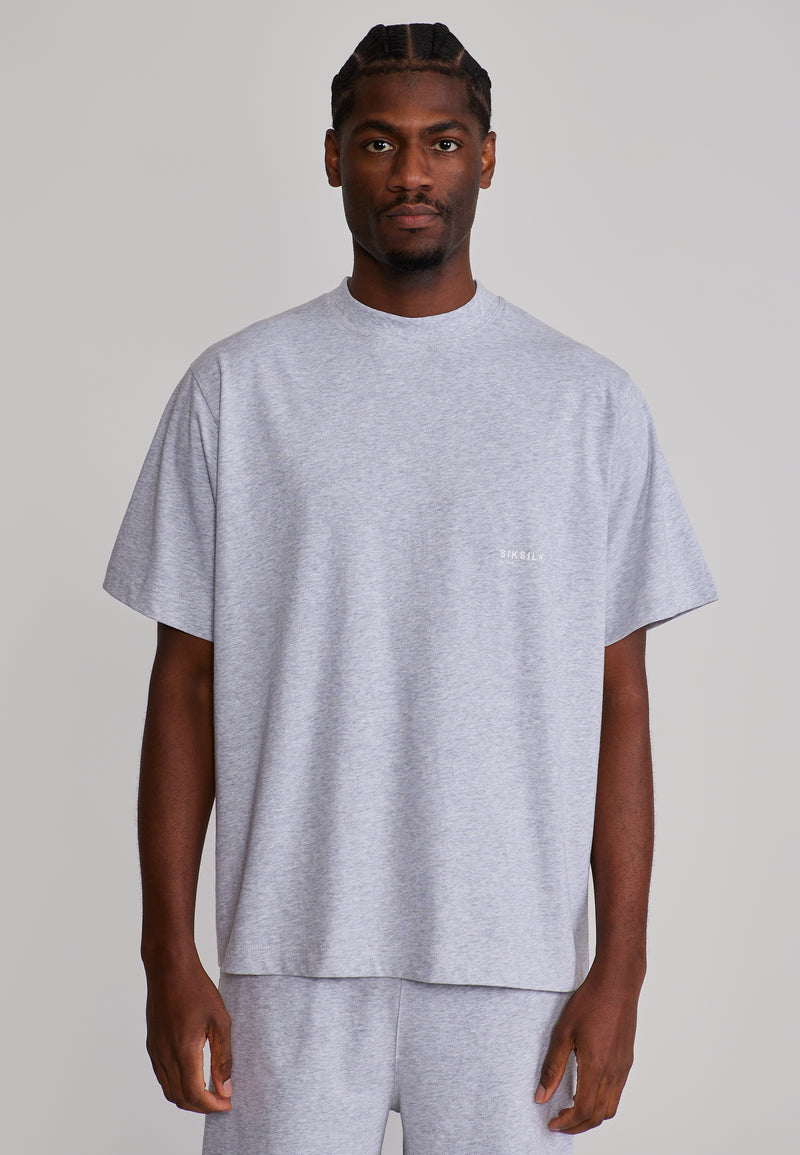 Grey Marl T-Shirt and Shorts Set (1)