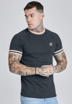 Black and Ecru Tournament T-Shirt