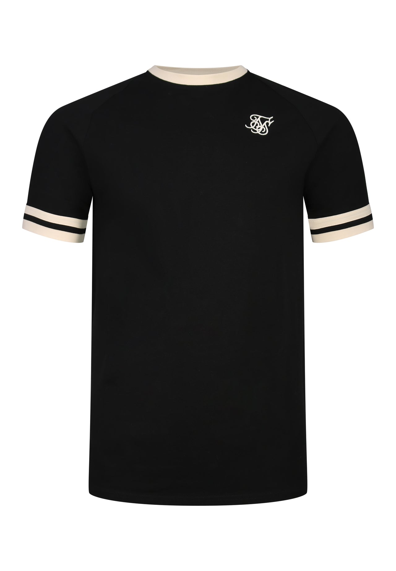 Black and Ecru Tournament T-Shirt (5)