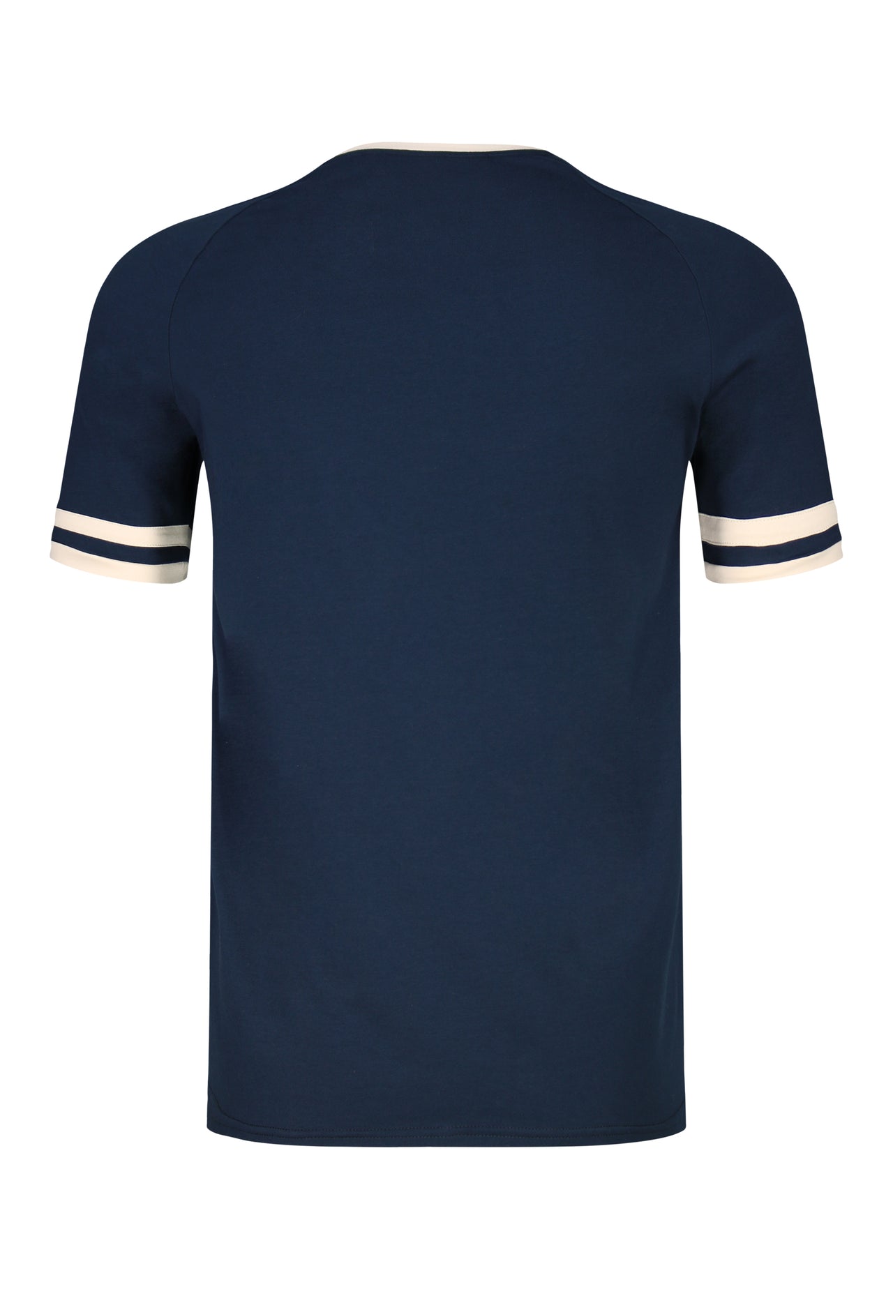 Navy and Ecru Tournament T-Shirt (6)