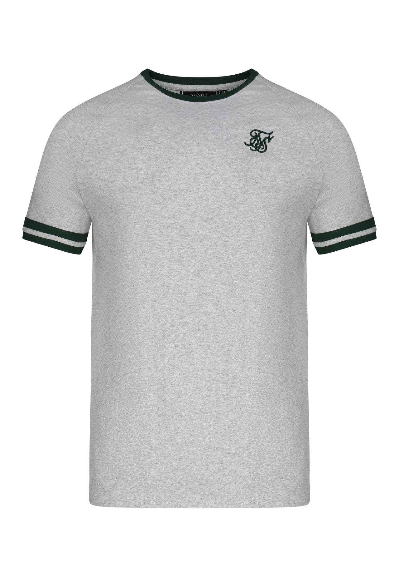 Grey Marl and Green Tournament T-Shirt (5)