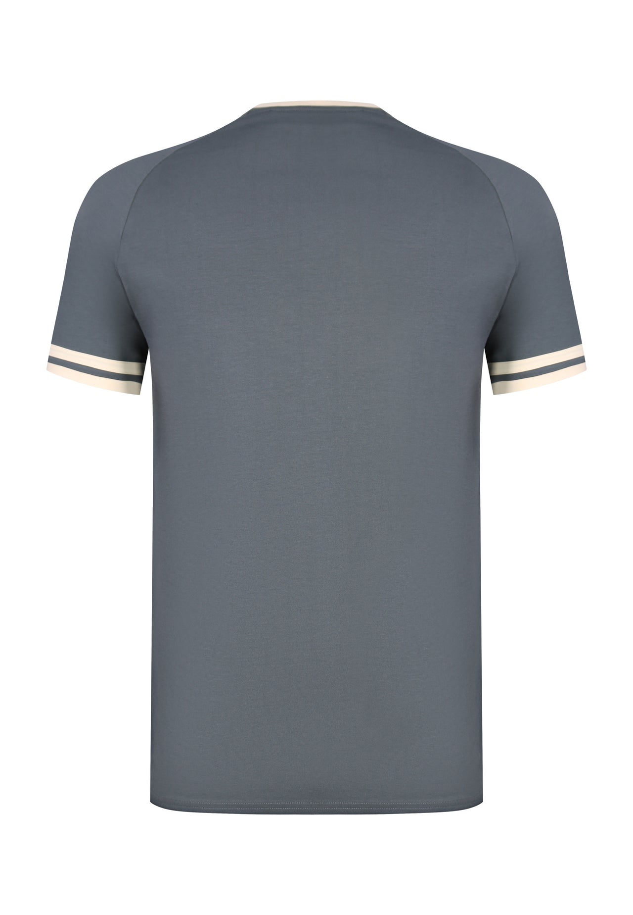 Grey and  Ecru Tournament T-Shirt (6)