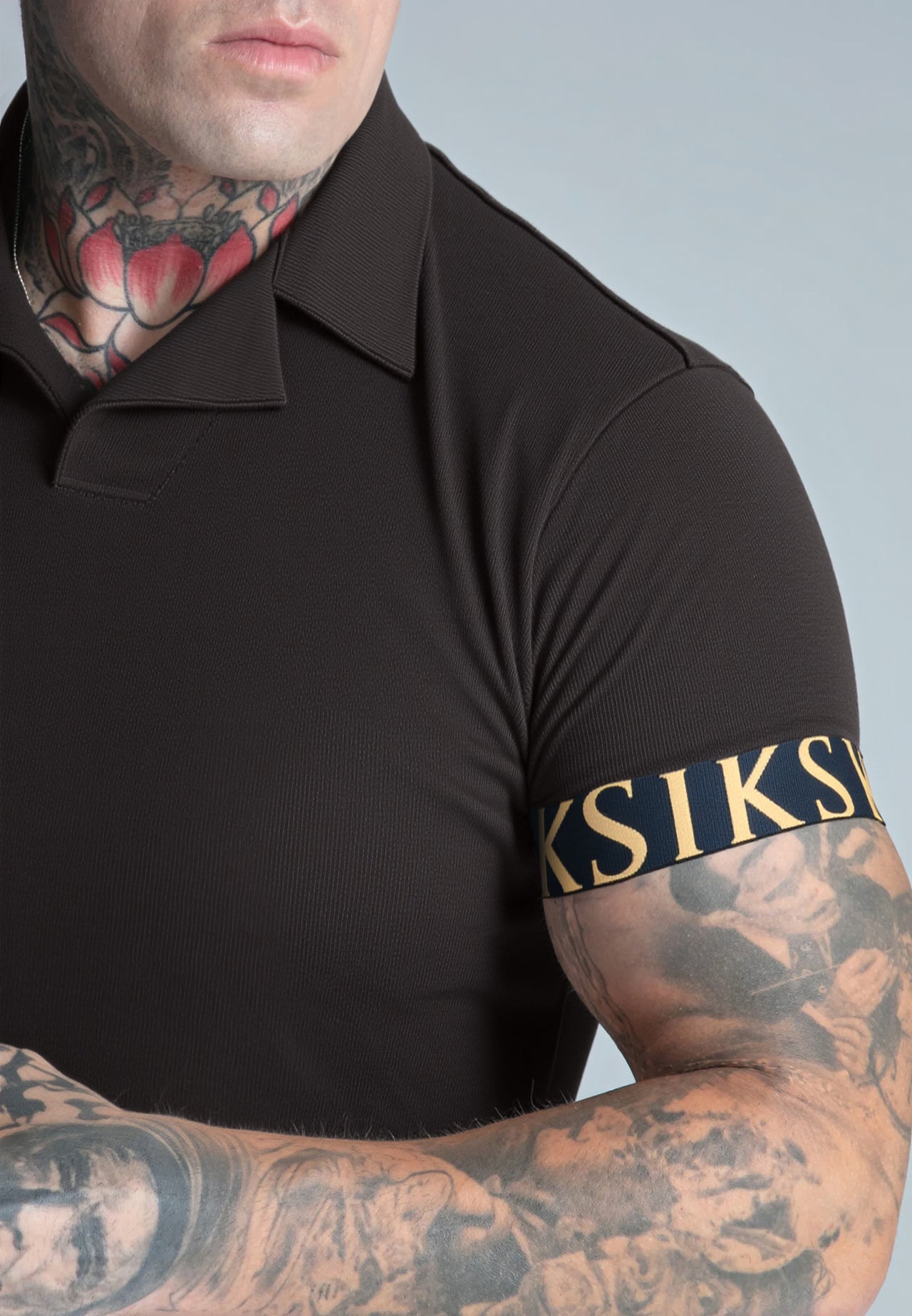 Black Tech Polo T-Shirt (1)