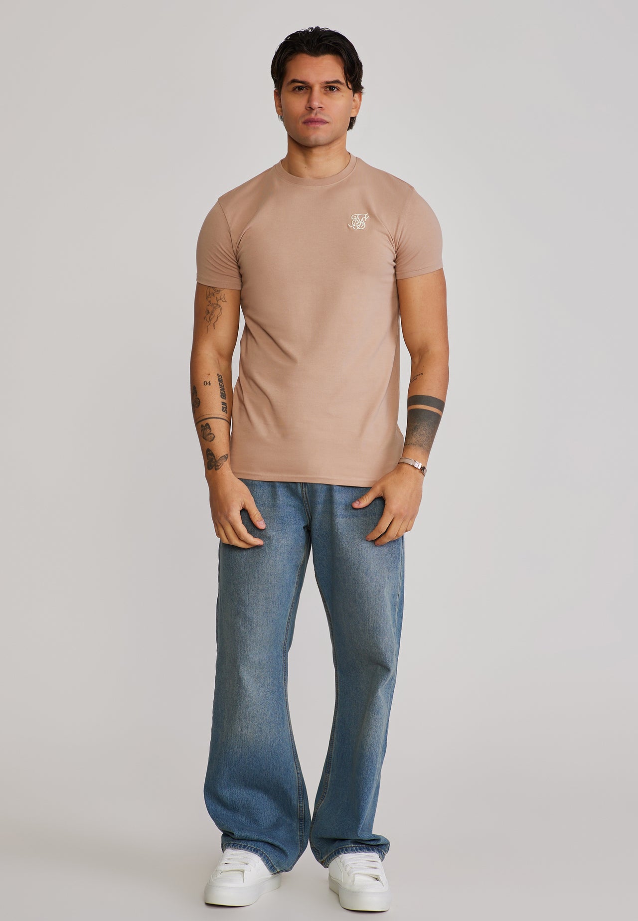 Beige Essentials T-Shirt (2)