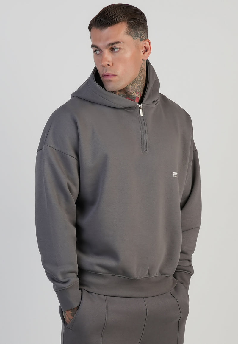 Grey Graphic Hoodie