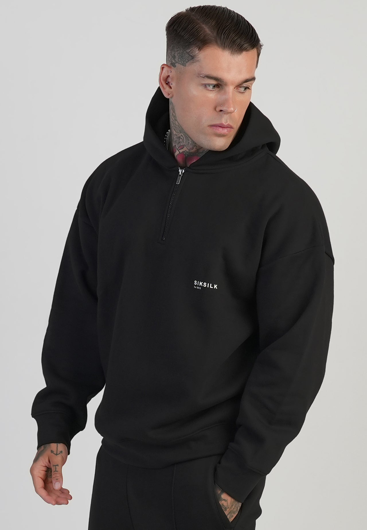 Black Graphic Hoodie