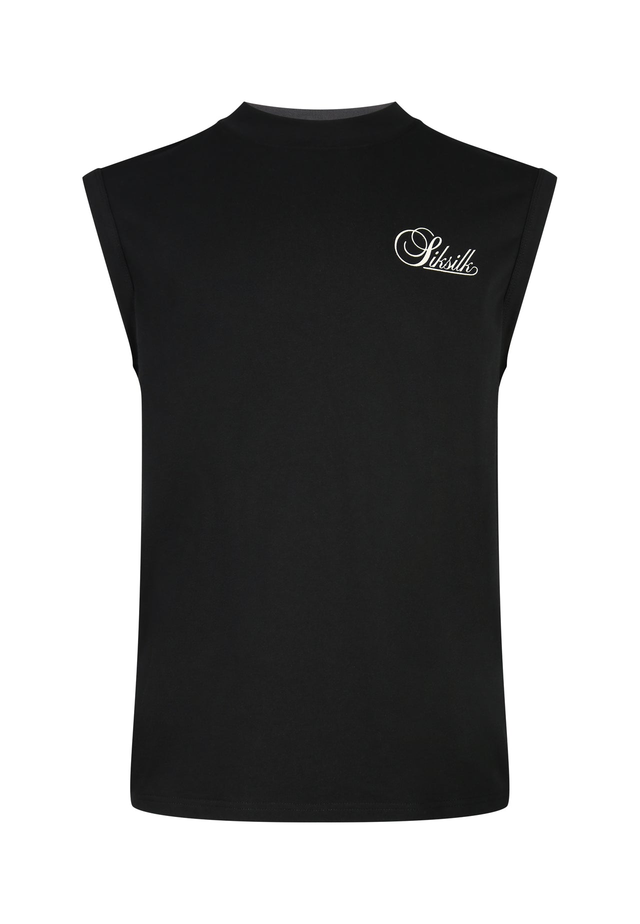 Black Sleeveless T-Shirt (5)