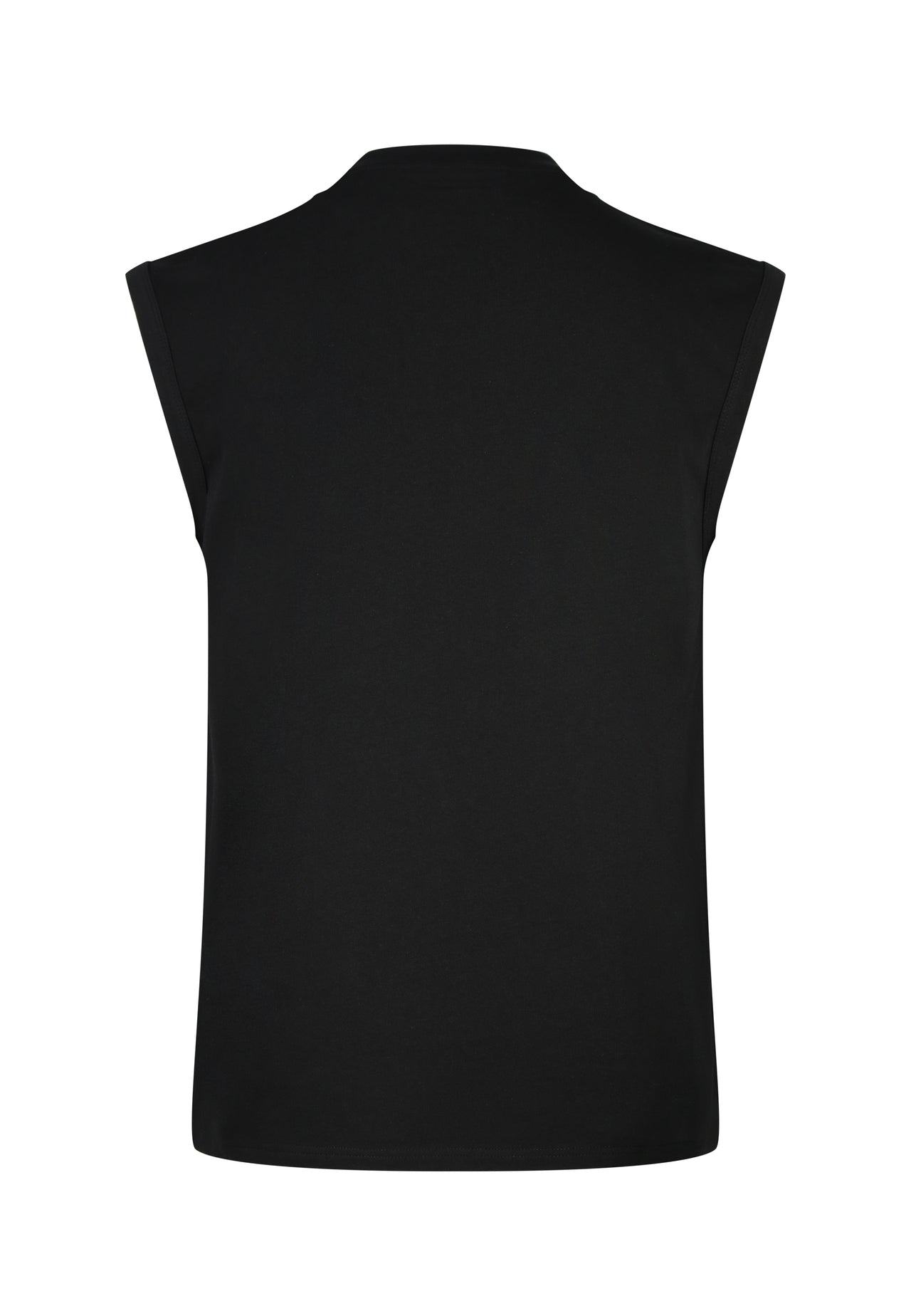 Black Sleeveless T-Shirt (6)