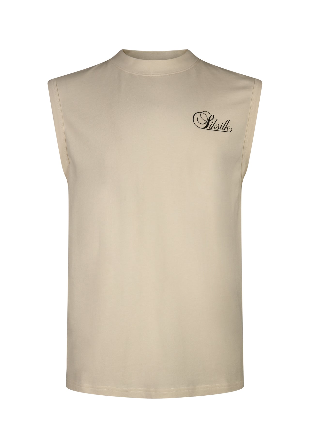 Ecru Sleeveless T-Shirt (5)