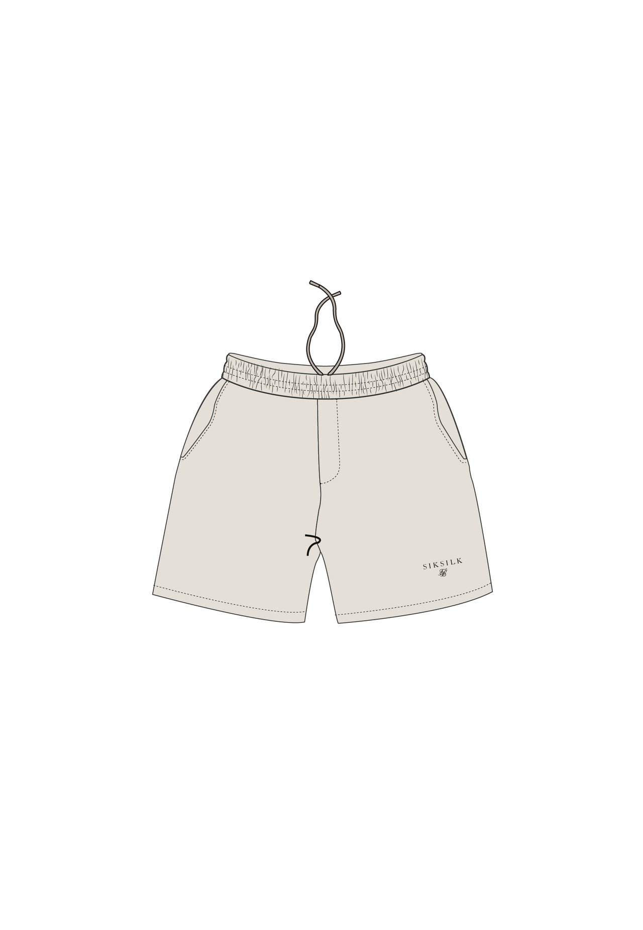 Ecru Swim Shorts