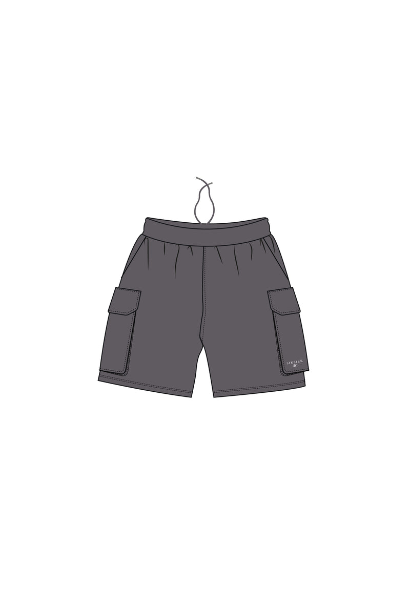 Grey Cargo Swim Shorts